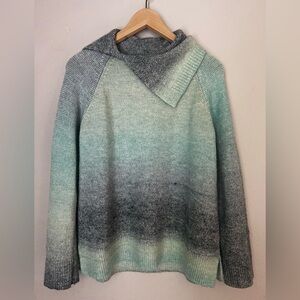 Time and Tru Women's Long Sleeve Split Neck Collar Sweater Size S 4/6